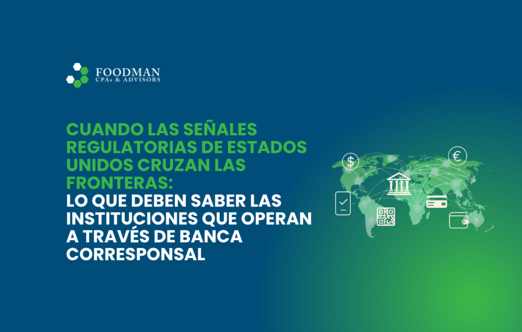 Banca corresponsal y expectativas regulatorias en operaciones financieras internacionales