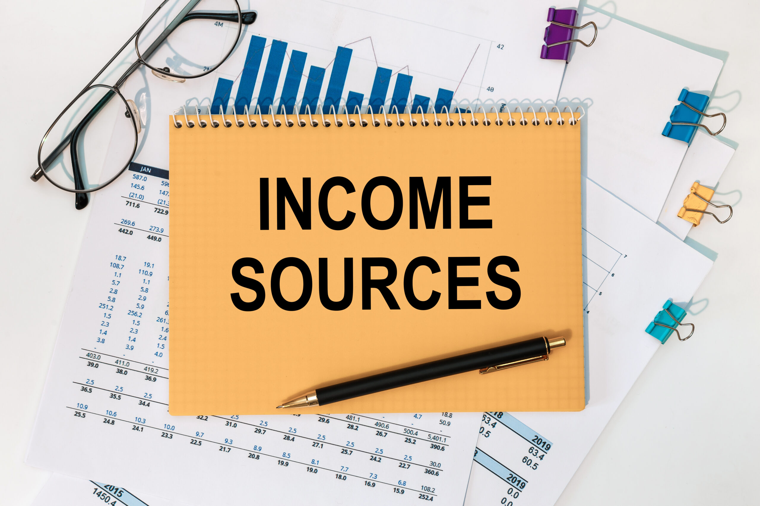 sources of income fuentes de ingresos